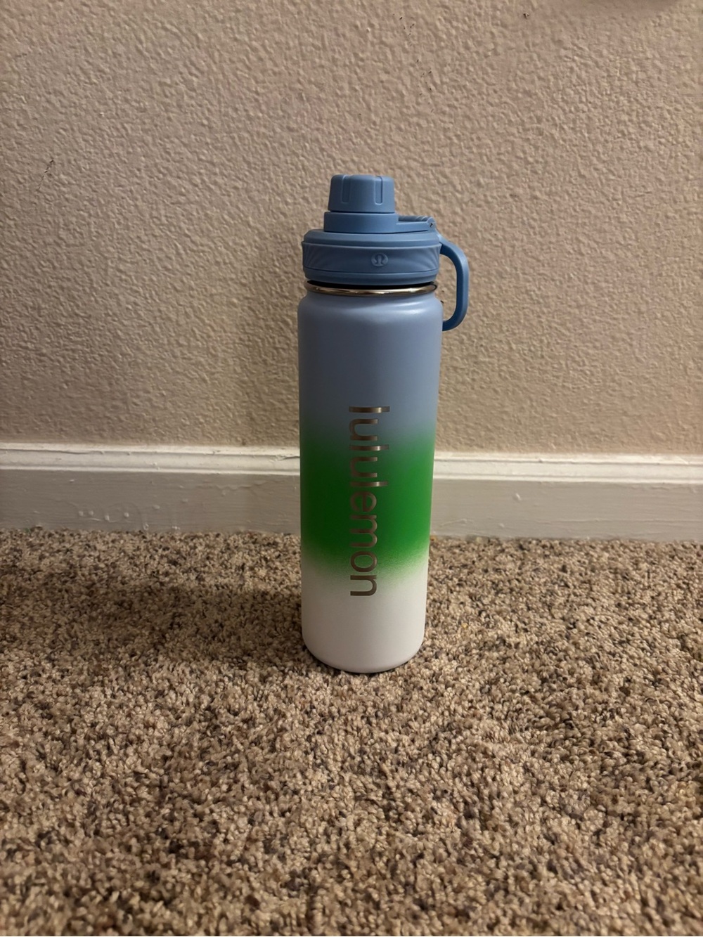 lululemon athletica Ombré Blue Green White Stainless Water Bottle